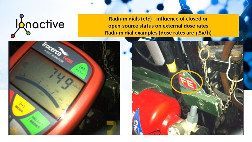 Ionactive | Radium - closed or open sources (gamma dose rate)